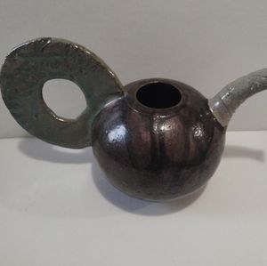 Pottery pot handmade  Deco signed by artist with mark